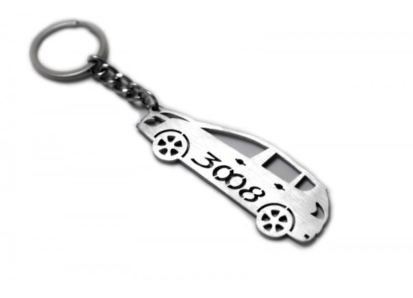 Keychain Peugeot 3008 I 2009-2016 - (type STEEL)